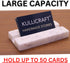 Business Card Holder for Desk, White Carrara Marble Display Stand for Business Cards, Cute Office Accessory
