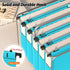 Extra Capacity Plastic Hanging File Folders, 12 Pack Heavy Duty 2 Inch Expansion, Letter Size Accordion Pocket