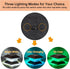 9 White/7 Modes/7 4x4 5x5 2pk HUYIENO Solar Post Cap Lights Outdoor LED Lighting Deck Fence Cap Light Light Modes