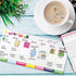 Mini Peek at the Week Planner Pad, Undated 52-week Daily Notepad, Tear-Off Pages, Priority Lists, Checklist Backer