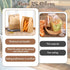 Ljckyzx 120 Pack Packaging 125 Paper Bread Bags for Homemade Bread - Sourdough Bread Bags with Tin Tie Tab Lock Clear
