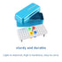 Annhua 60 Holes Dental Bur Blocks, Autoclavable Aluminum Burs Case Organizer for Dental Lab, Blue