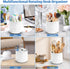 Desk Organizer, 360°Rotating Sparkling Diamond-like Pen Holder, 5 Compartments Storage Box for Office, School, Home