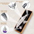 Toirxarn Silver Feather Bookmark with Butterfly Pendant & Gift Box, Elegant Gift for Women, Moms & Teachers