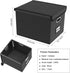 Huolewa Upgraded File Organizer Box with Lid, Collapsible Faux Leather Hanging Folder Box for Home/Office Storage
