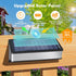4 Pack 10 Solar Fence Lights Outdoor RGB Color Changing and Fix Colors Stainless Steel Waterproof Solar Lights LED Wall