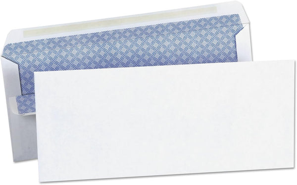Universal 36101 Self-Seal Business Envelope | Security Tint | #10 | 4 1/8 x 9 1/2 | White | 500/Box