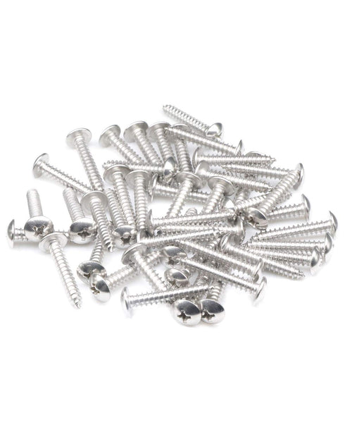 100Pcs #8 x 1 Truss Head Phillips Wood Screws, Self Tapping 304 Stainless Steel by IMSCREWS