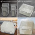 Zulkit Junction Box, ABS Plastic Dustproof Waterproof IP65 Electrical Box, Hinged Shell, Outdoor Universal Project