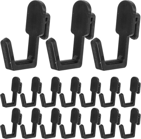 20pcs Black Pegboard Hooks for Garage and Kitchen Storage Heavy-Duty Steel Pegboard
