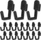 20pcs Black Pegboard Hooks for Garage and Kitchen Storage Heavy-Duty Steel Pegboard
