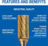 SA5 Double Cut TiN Coated Carbide Bur Champion Cutting Tool