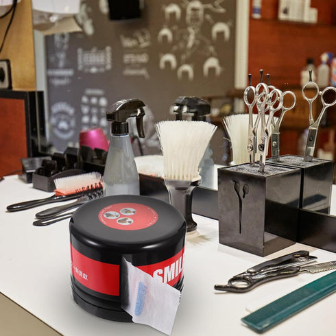 Housoutil Compact Barber Neck Strip Dispenser - Efficient Neck Paper Roll Holder for Salons