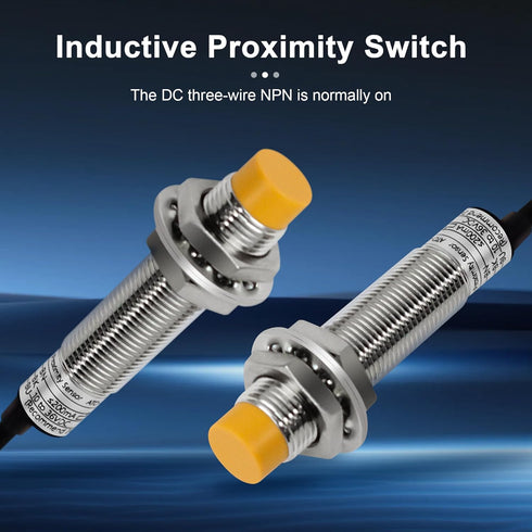 ATO M12 Inductive Proximity Sensor Switch: 4Pcs Non-Shield Detector 4mm NPN Normally Open Approach Sensor Directly