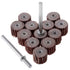 12Pcs 120 Grit Flap Sanding Wheel Head Grinding Disc with 2 of 3mm Arbor for Rotary Tool