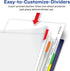 Avery Durable View 3 Ring Binder with 3 Inch Rings, 8 Tab Durable Plastic Binder Dividers, Office Supplies Set
