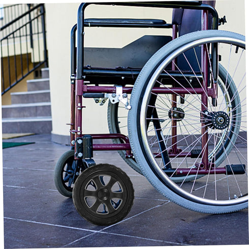 2pcs PRETYZOOM Supermarket Shopping Cart Replacement Wheels Rolling Grocery Cart Wheels