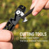TISUR Titanium EDC Pry Bar, Keychain Pry Bar Multitool With Bottle Opener, Pocket Small Crowbar for Men Outdoor