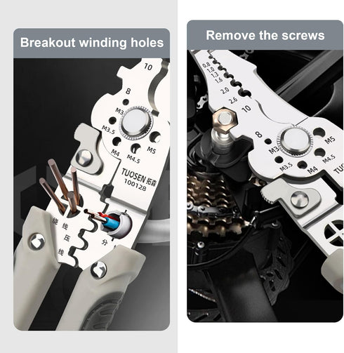 2024 New Arrival Multifunctional Wire Stripper, Crimper, Cable Cutter Pliers, 1PCS