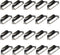 Yinpecly 20Pcs Vintage Iron Label Holder Pull Handles, Bronze Tone Drawer Knobs for Cabinet Cupboard Dresser Drawer