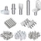 DYWISHKEY 5 Styles Shelf Pins Kit, Nickel Plated Shelf Bracket Pegs Cabinet Furniture