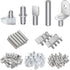 DYWISHKEY 5 Styles Shelf Pins Kit, Nickel Plated Shelf Bracket Pegs Cabinet Furniture