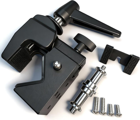 Heavy Duty Super Clamp Mount Kit with 5/8" Stud for DSLR Camera,