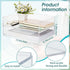 Yulejo 2 Pcs Acrylic Desk Organizers, Tier Paper File Organizer Tray, Stackable Clear Desk Accessories