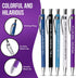 Demotivational Pens, Funny Office Gag Gift, Snarky Ballpoint Pens Set with Offensive Sayings for Coworkers