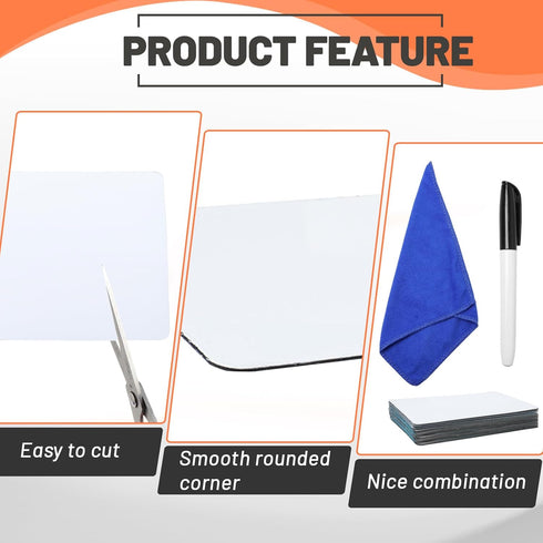 Dry Erase Labels Stickers - 24 Pack, 3x5 inch Reusable Dry Erase Sticky Notes, Mini Whiteboard Label Stickers,