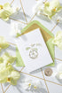 Papyrus Thank You Card with Orchid Design