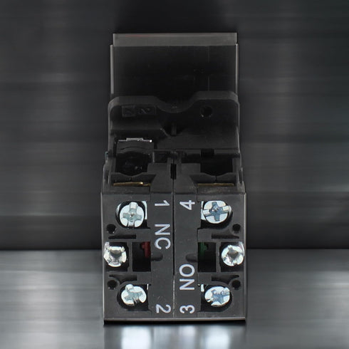 Double Head Push Button with Signal Lamp – On/Off Start/Stop Switch for Home and Industrial Equipment (1 Unit)