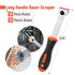 10 10 Bates- Long Handle Razor Blade Scraper, Razor Scraper with Extra Metal & Plastic Blades, Razor Scraper, Window