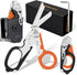 SUVIVISUN Trauma Shears 6-in-1, EMT Scissors Foldable with Holster & Belt Clip, Stainless