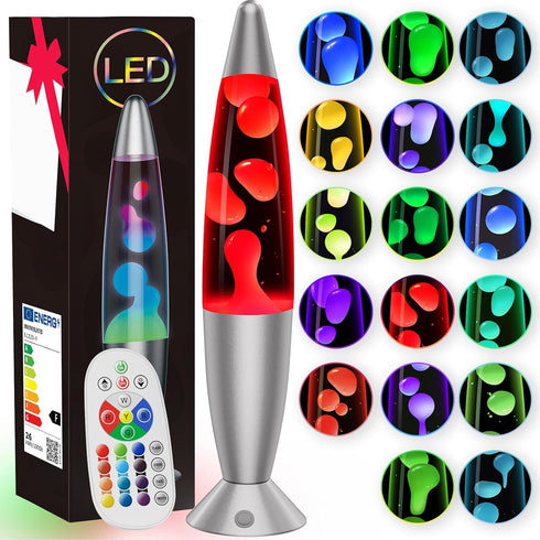 13.5 Inch Small Liquid Motion Lamp 17 Color Color Changing Lamp Blue