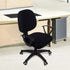 Smiry Stretch Jacquard Office Computer Chair Covers - Removable Washable Universal Desk Slipcovers in Black