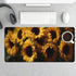 HFDSIFBUJ 12"24",Large Sunflower Bouquet Yellow Flowers Desk Mat Non-Slip Rubber Unsealed Edges Mouse Pad for Office
