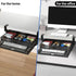 Extra Large Under Desk Drawer Organizer, No Drill Metal Storage Container with 2 Slide Out Cabinet Drawers for Home