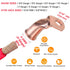 Bare Copper Cable Lugs, 10pcs 4 AWG-5/16" 90 Degree Bent Battery Lugs with 10pcs 3:1 Heat Shrink Tubing