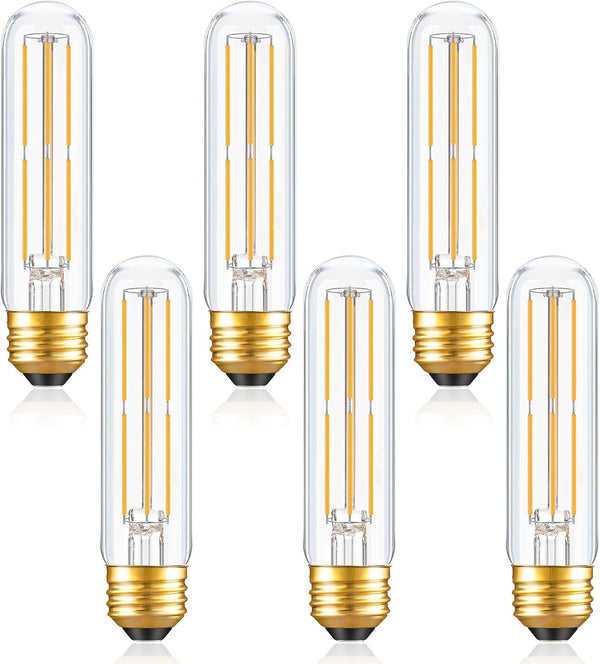 Dimmable E26 T10 LED Bulb Tube Light Bulbs 6W(60W Equivalent),Tubular Light Bulb