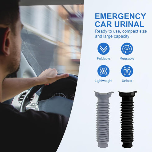750ML, Pee Bottles for Men, Portable Urinal for Men, Collapsible Urine Bottle Car Urinals for Men and Women, Emergency