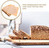 100pcs 18x19cm Packaging Abaodam Kraft Paper Bread Bags Grease Resistant Bakery Bags for Sandwiches Cookies Pastry