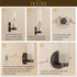TETOTE Black Wall Sconce Modern Bathroom Wall Light Fixtures Farmhouse Wall Lights with Frosted Glass Shade for Mirror