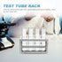 POPETPOP Test Tube Rack - Stainless Steel Sample Tube Holder with 8 Holes for Laboratory Supplies