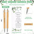 Yeaqee 100 Sets Woodland Safari Baby Shower Gifts - Bamboo Pens and Greeting Cards for Gender Reveal Favors