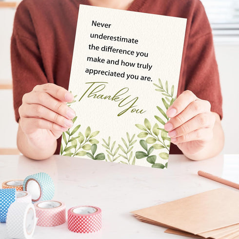 OJsensai Comfort Thank You New Card, Appreciation Card for Coworker Boss Staff Teacher, Thank You Gifts for Men Women