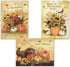 Current Harvest Thanksgiving Greeting Cards Set, 6 Large 5 x 7-Inch Cards, Assortment of 3 Unique Designs