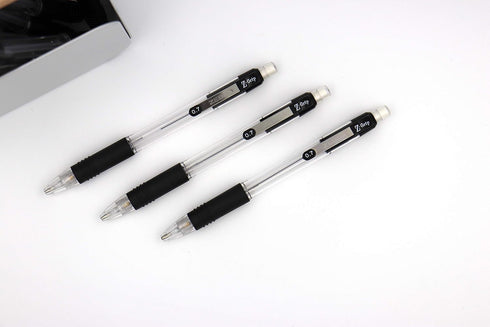 Zebra Pen Z-Grip Mechanical Pencil, 0.5mm Point Size, HB #2 Graphite, Black Grip, 12 Pack