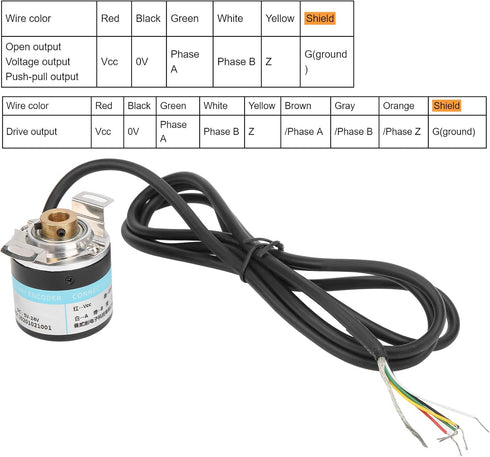 Incremental Optical Rotary Encoder, DC5-24V 30mA ABZ Encoder for Office Automation Equipment