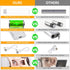 Counter Closet 2-Pack, Motion Sensor Under Cabinet Lights, Magnetic Rechargeable Under Light, Wireless Night Light Bar